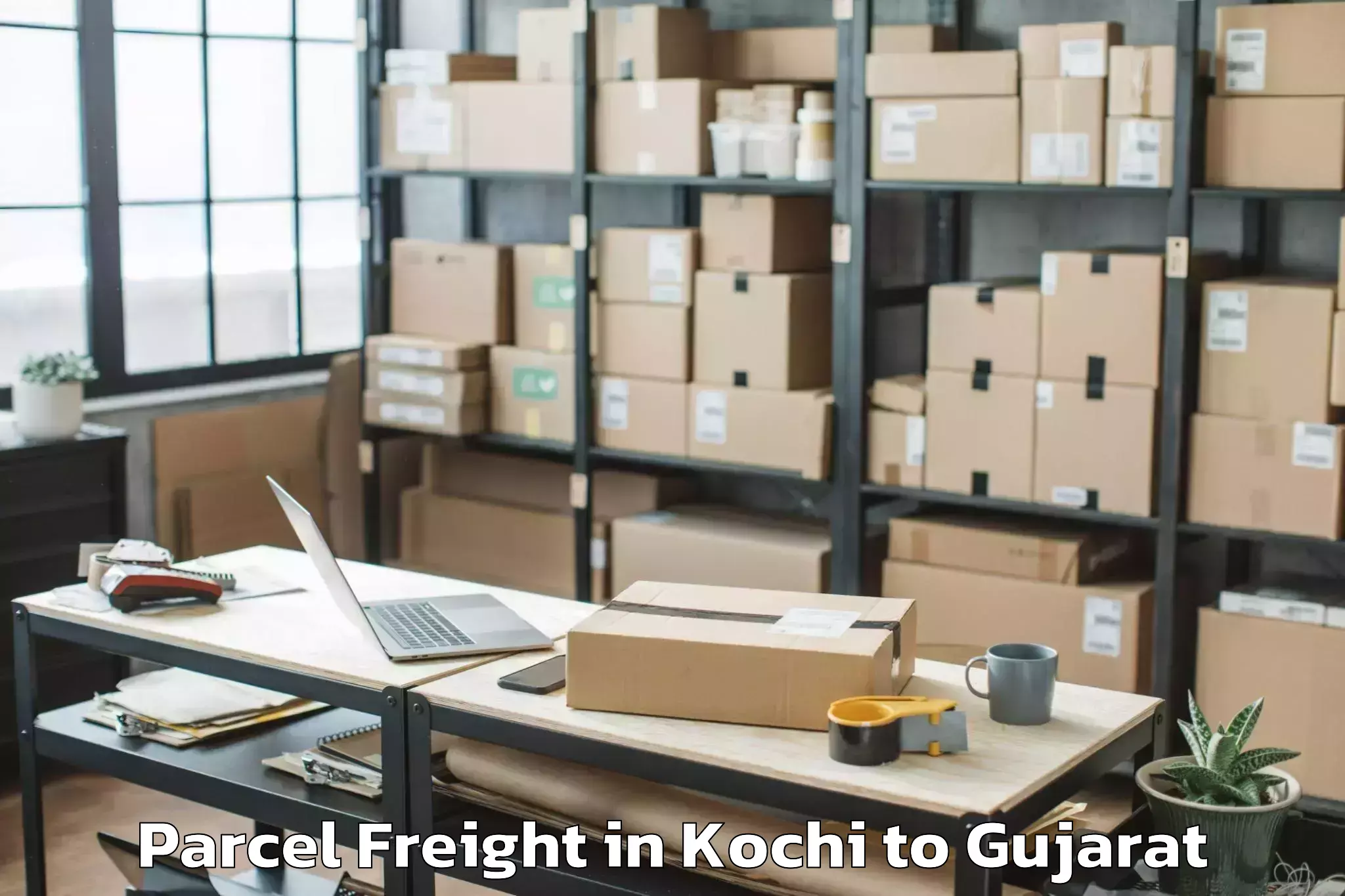 Discover Kochi to Dwarka Parcel Freight